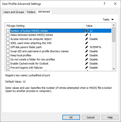 Figure 3 - FSLogix Profile Containers