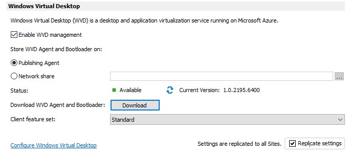 Figure 1 - Manage an Azure Windows Virtual Desktop Host Pool with Parallels RAS 