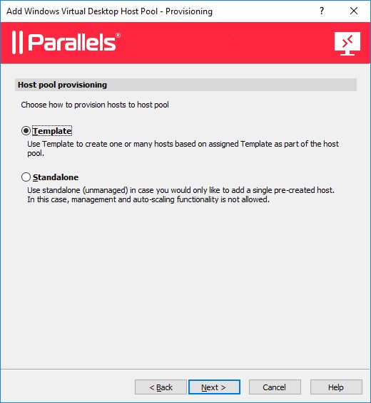 Figure 5 - Manage an Azure Windows Virtual Desktop Host Pool with Parallels RAS 