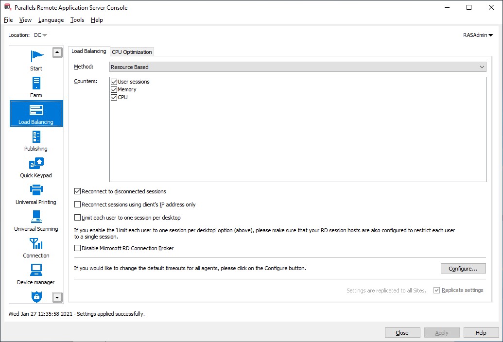 Figure 1 - RDP Load Balancing: Provide a Smooth Remote-Access User Experience 