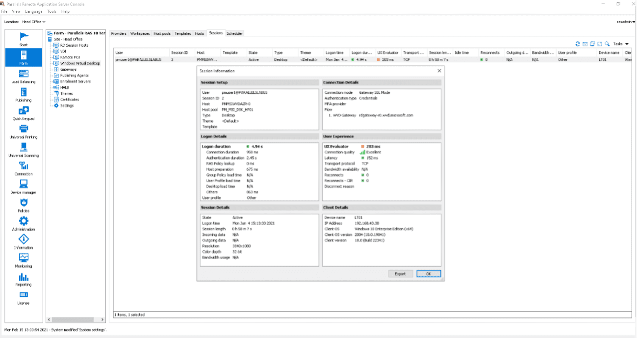 windows 10 remote desktop multiple users