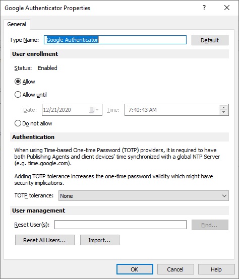 Google Authenticator