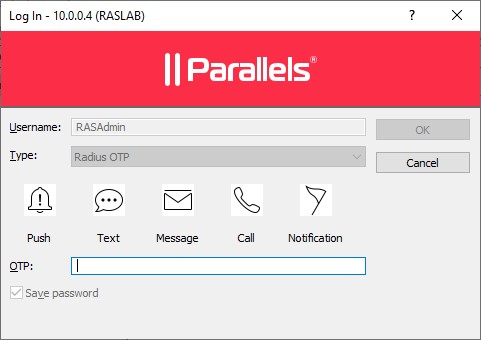 Figure 4 - Configure Push Notifications for Client Authentication