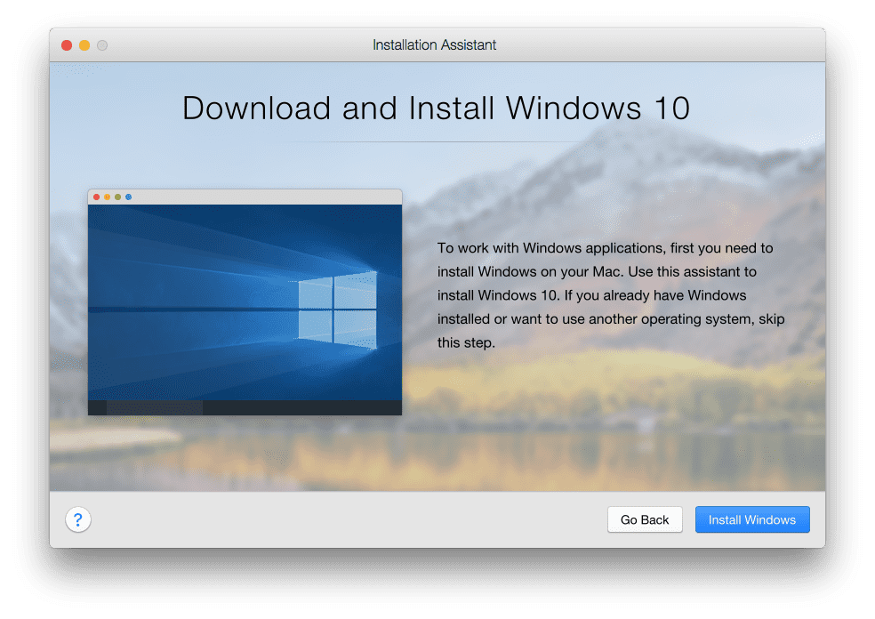 Parallels Windows 10