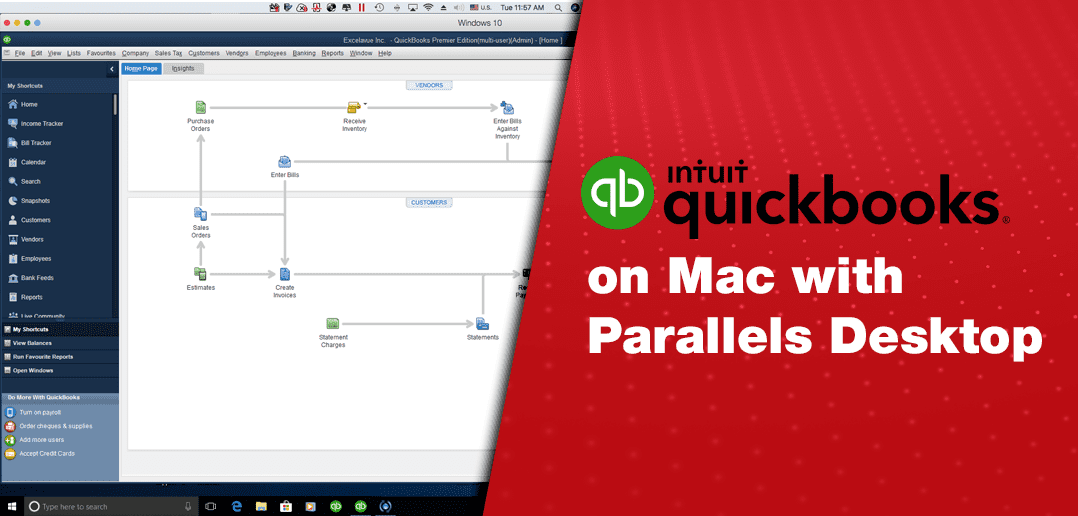 利用Parallels Desktop在Mac上运行Windows版QuickBooks