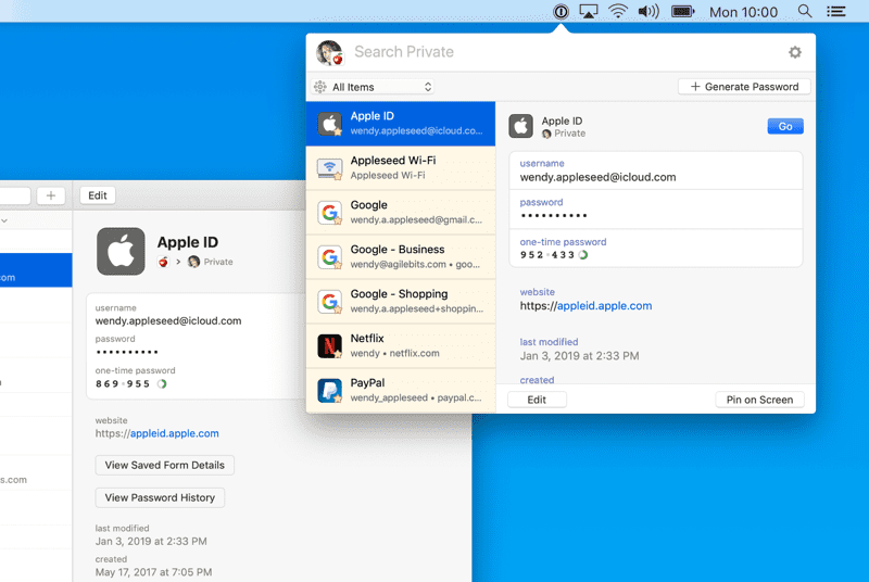 捆绑包软件4: 1Password