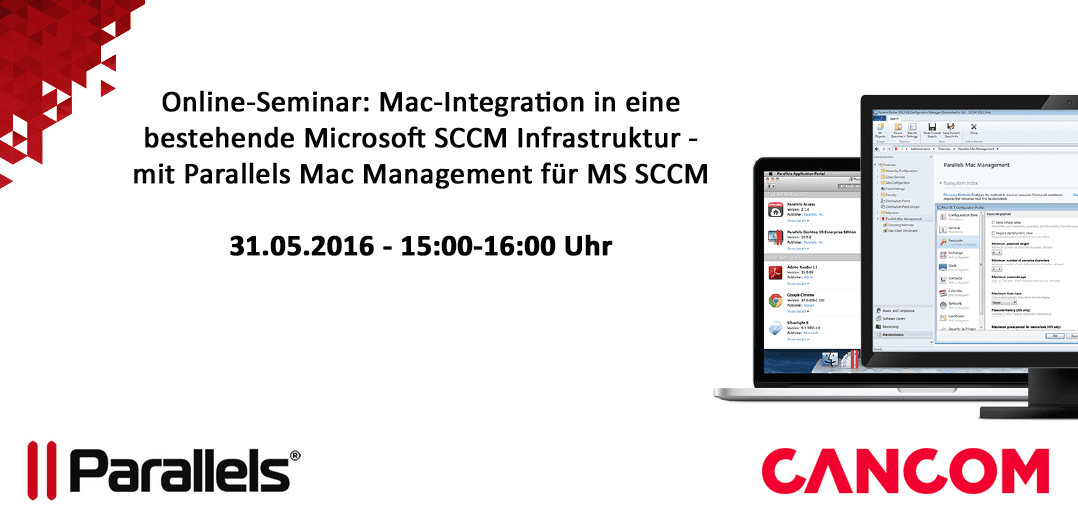 Online-Seminar zusammen mit Cancom: Mac-Integration in eine bestehende Microsoft SCCM Infrastruktur