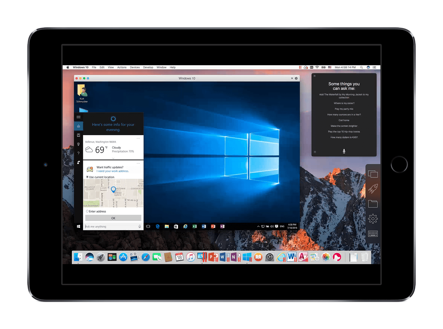 Parallels Access und macOS Sierra