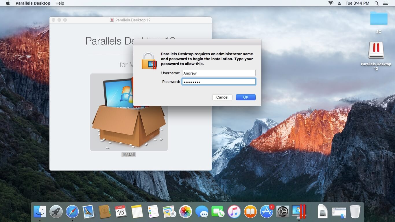 Upgrade auf Parallels Desktop 12