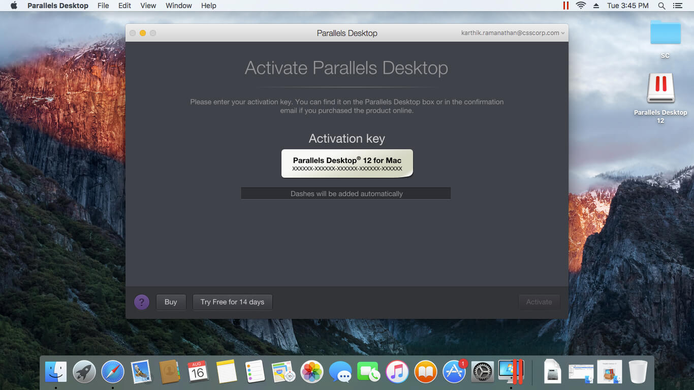 Upgrade auf Parallels Desktop 12