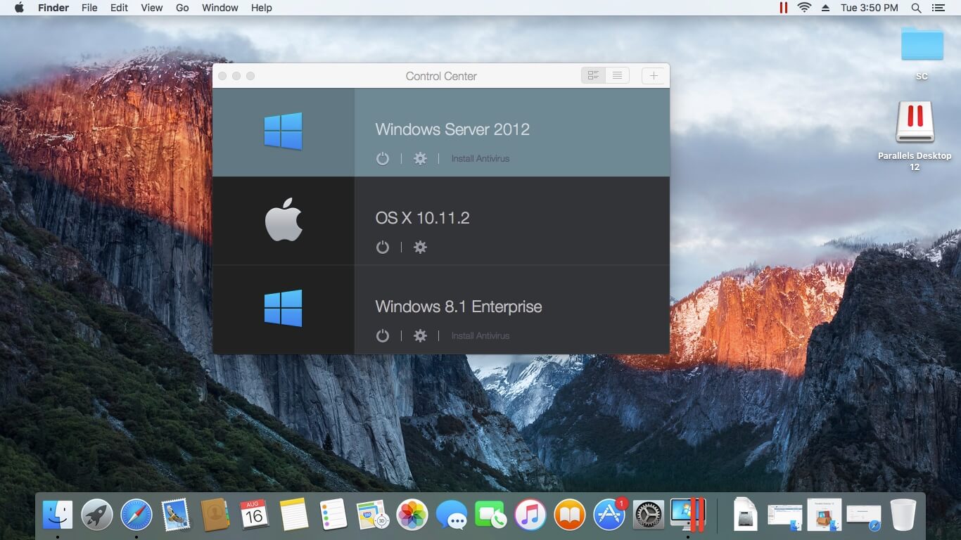 Upgrade auf Parallels Desktop 12