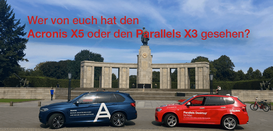 Wer hat den Parallels X3 oder den Acronis X5 gesehen?