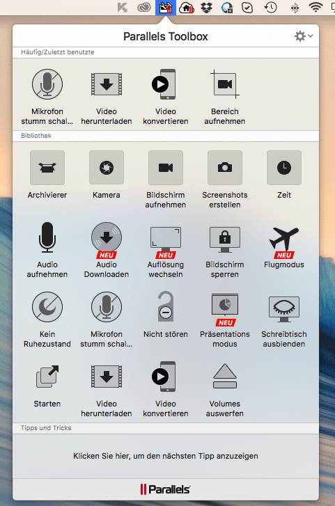 Parallels Toolbox