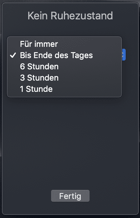 Kein Ruhezustand Mac