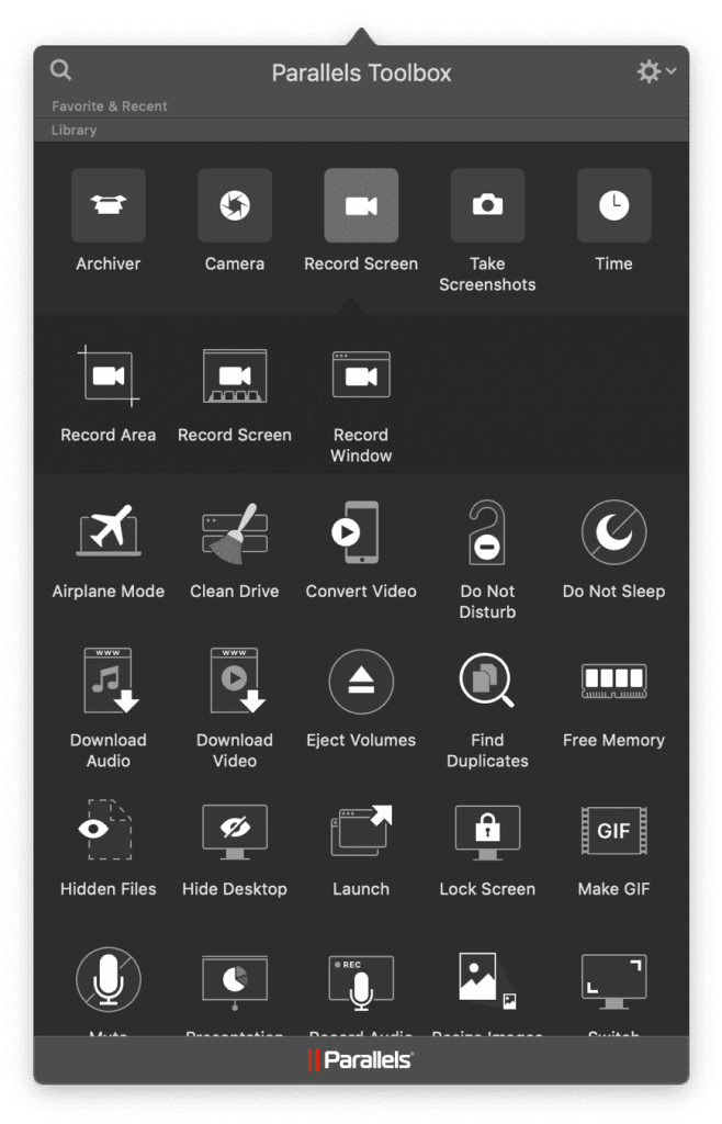 Parallels Toolbox