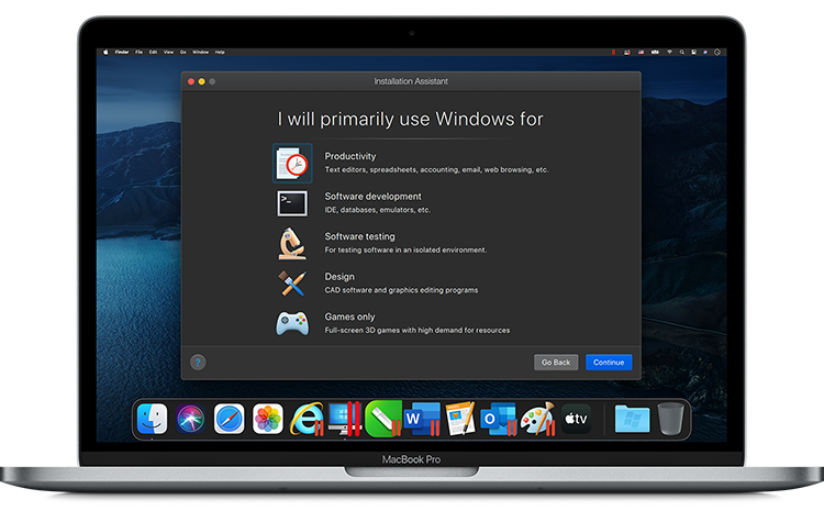 Executez Windows Sur Mac Machine Virtuelle Parallels Desktop 16 Pour Mac