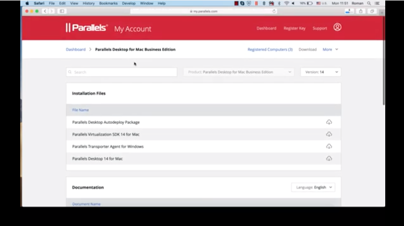 Learn More with Downloads, Documentation, and Support for Parallels Desktop Business Edition