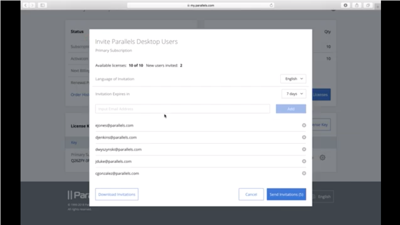 Get Started with Account and License Registration in Parallels Desktop Business Edition
