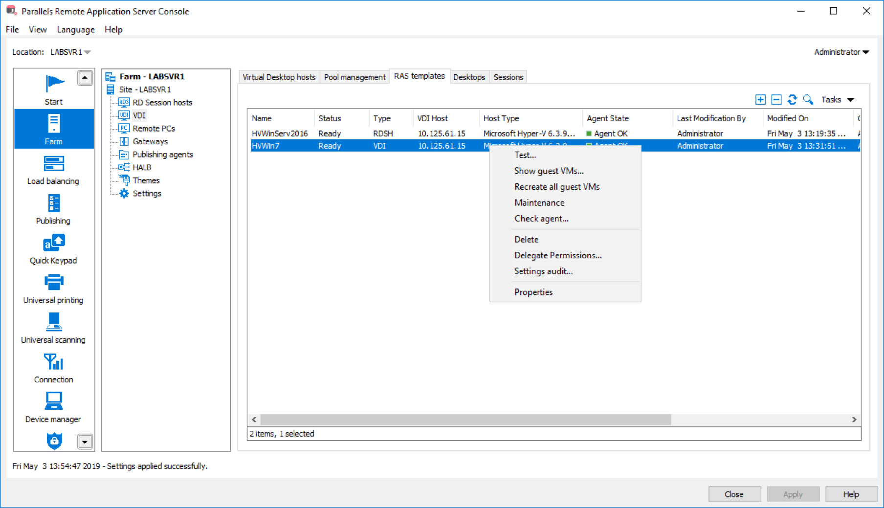 ras parallels client ras parallels client
