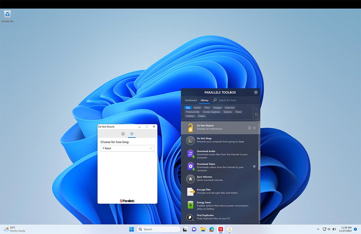 Do Not Disturb screen