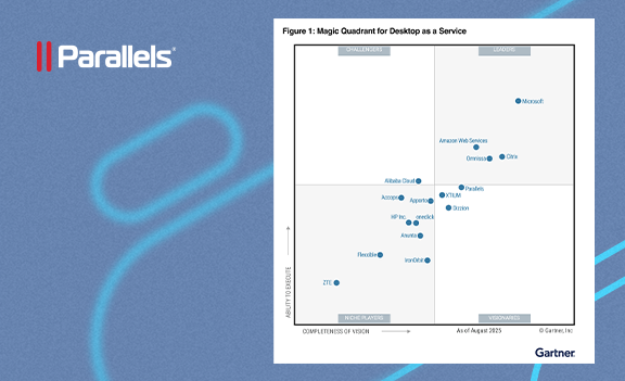 Parallels Named a Visionary in 2025 Gartner® Magic Quadrant™ for Desktop as a Service for Second Year in a Row