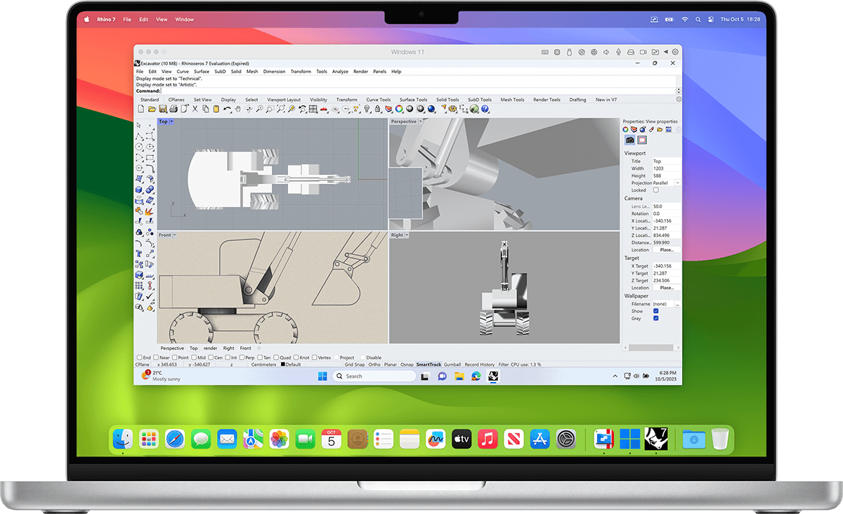 Voer CAD-software (Computer Aided Design) voor Windows uit om complexe 3D-modellen te maken, bewerken, analyseren en visualiseren