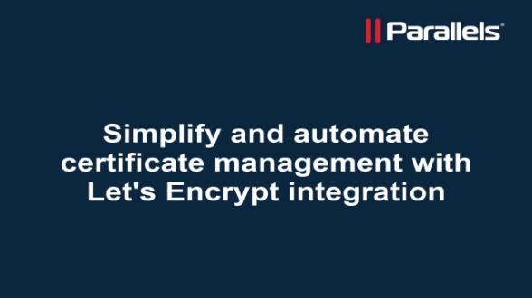 Simplify and automate certificate management with Let's Encrypt integration