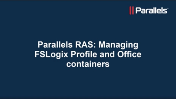 Managing FSLogix Profile and Office containers