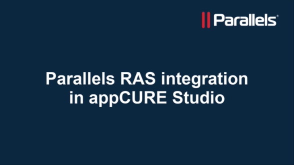 Parallels RAS integration in appCURE Studio